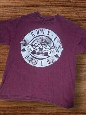 Guns N Roses Burgundy Graphic Tee